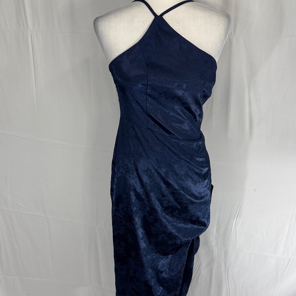 Lulus Navy Blue Maxi Cocktail Dress Size Small - Picture 1 of 10